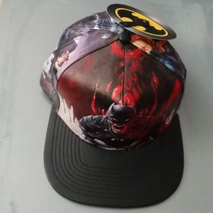 DC Comics Batman Vegan Leather Baseball Hat NWT